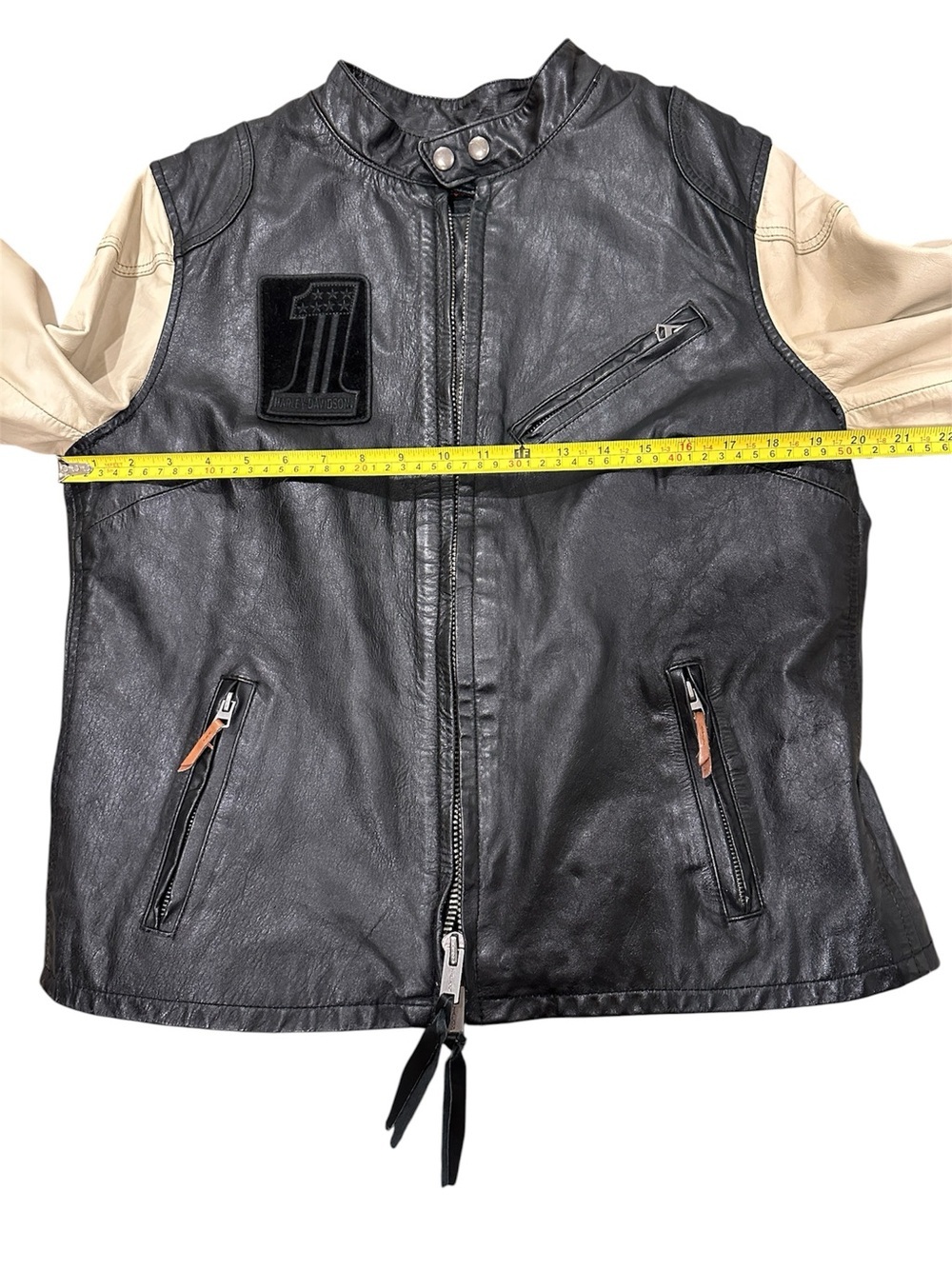 Women’s Slimfit Harley-Davidson Pushrod #1 Leather Jacket - Picture 6 of 12